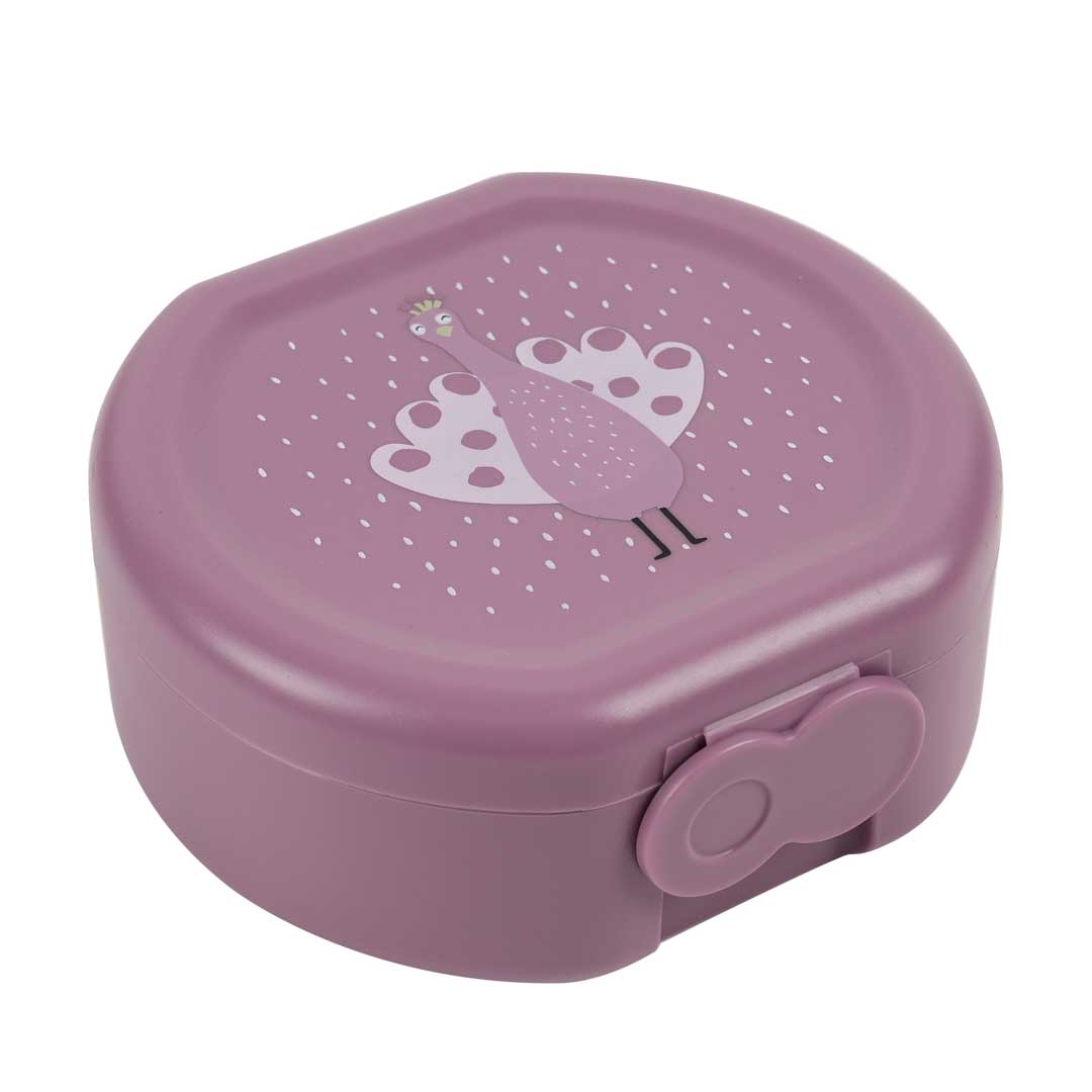 Snack box with clip - 2pcs - Mrs. Peacock